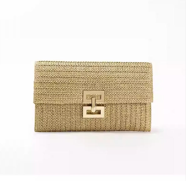 Women's handbags, casual straw woven bags