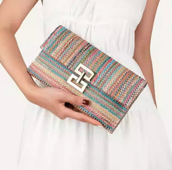 Women's handbags, casual straw woven bags