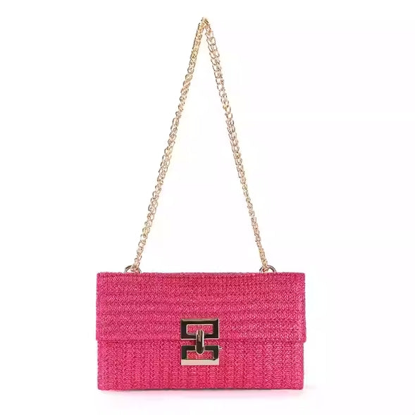 Women's handbags, casual straw woven bags