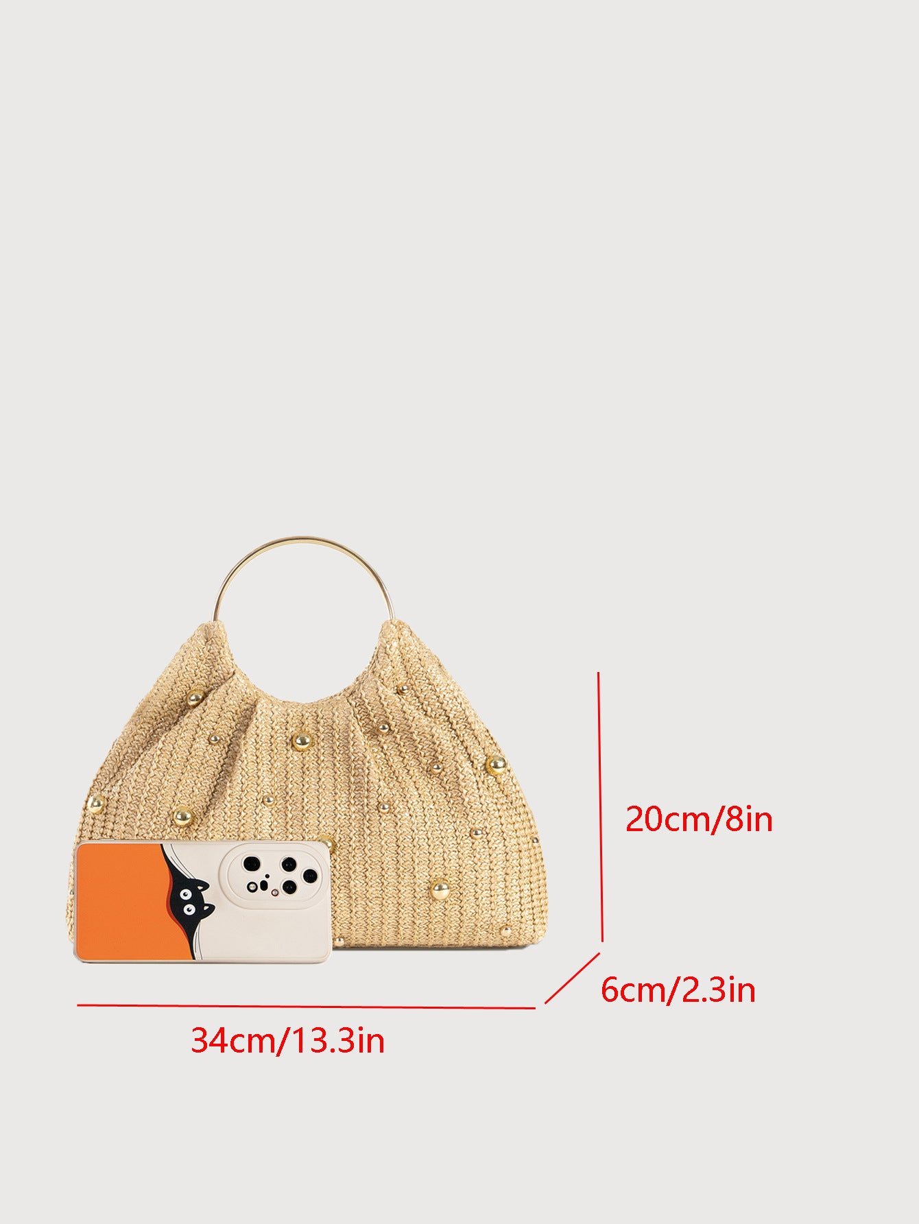 Hand-stitched straw bags, ladies' handbags