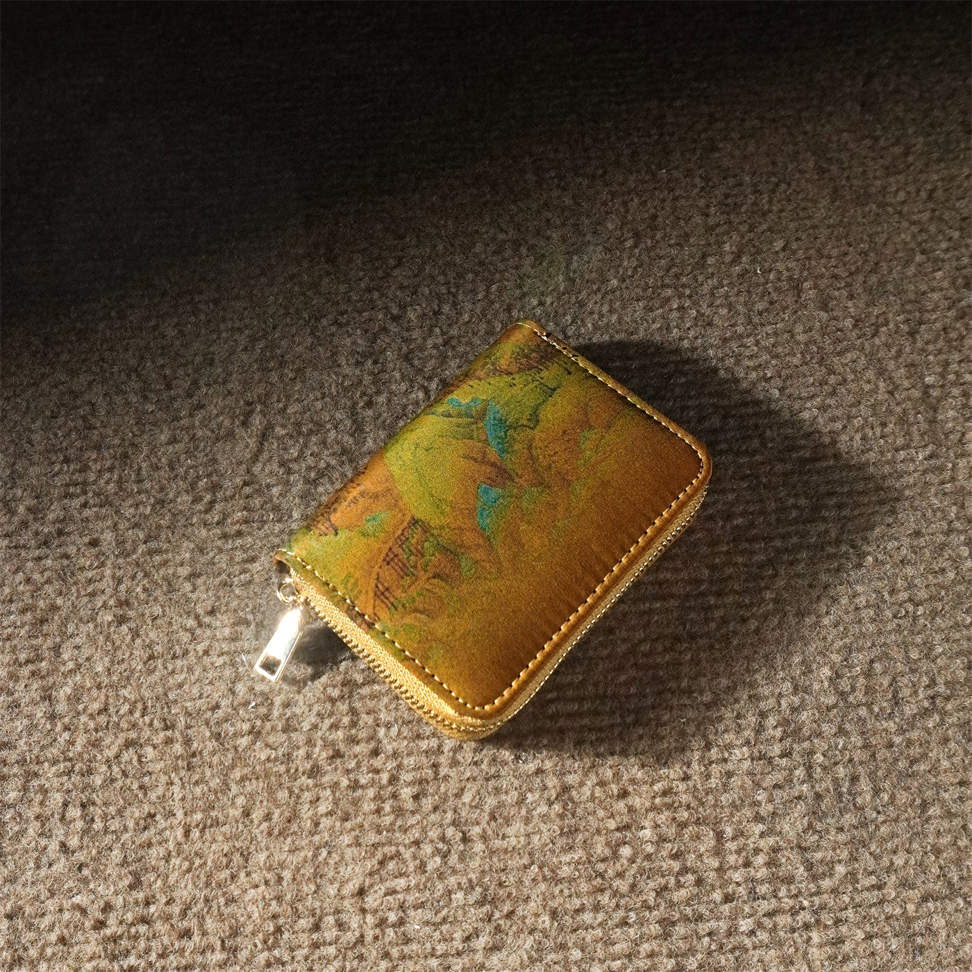 Coin purse, card holder, Xiangyunsha Songjin small portable storage bag