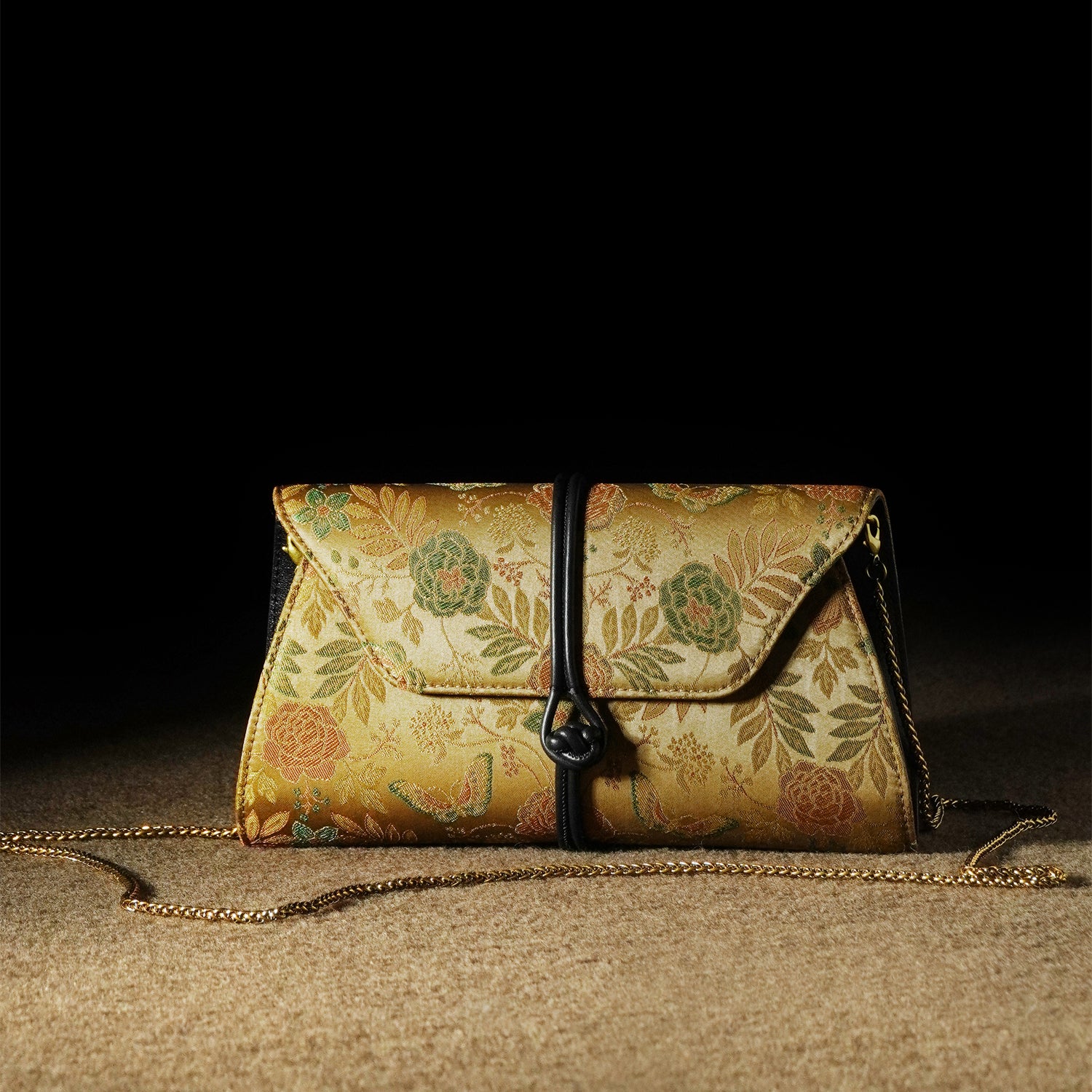 Xiangyunsha clutch, purple shoulder crossbody women's bag