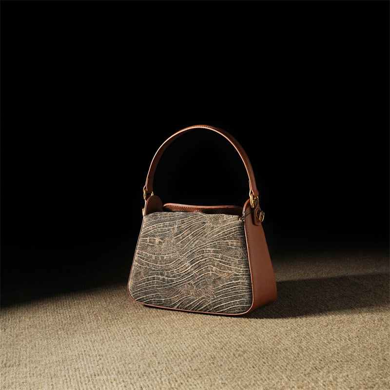 Xiangyunsha tortoise crack high-end handbag