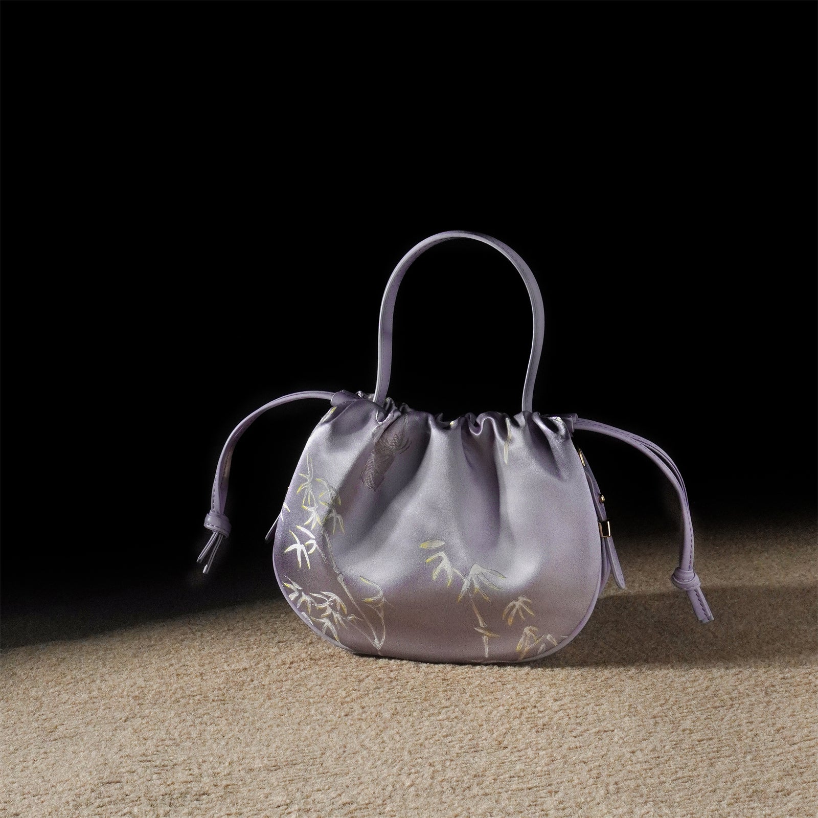 Xiangyunsha women's bags, lightweight handbags, drawstring bags