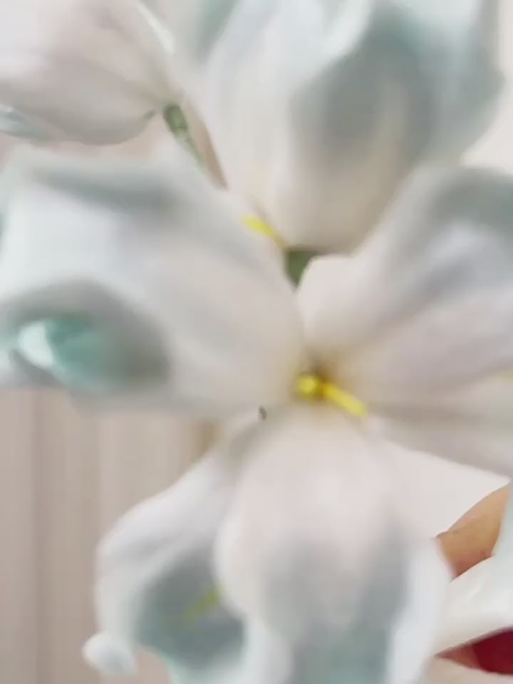 Intangible cultural heritage velvet flower, pure handmade iris hairpin